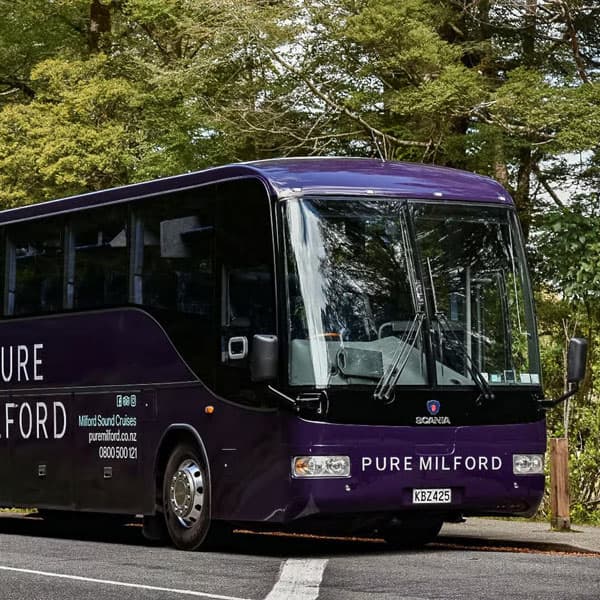 Ab Queenstown: Tagesausflug mit Bus und Kreuzfahrt nach Milford Sound