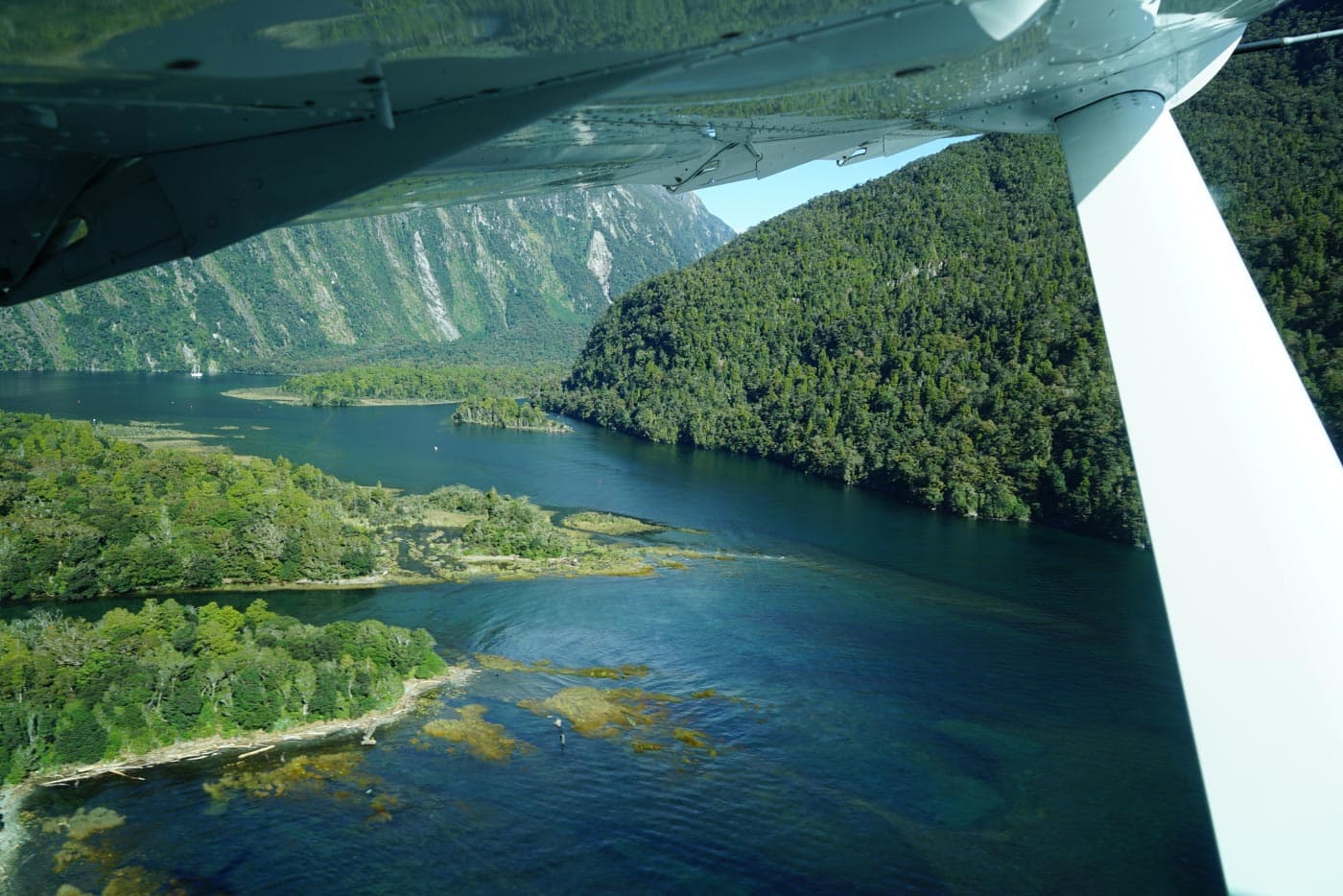 Scenic flights at Milford Sound