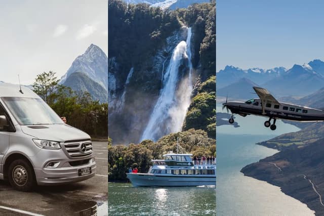 Tour with scenic flight from Queenstown