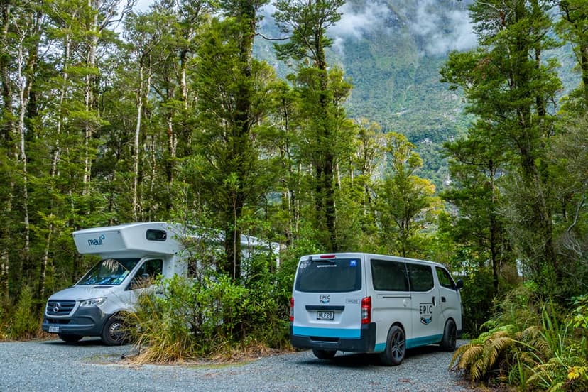 Camping at Milford Sound Lodge